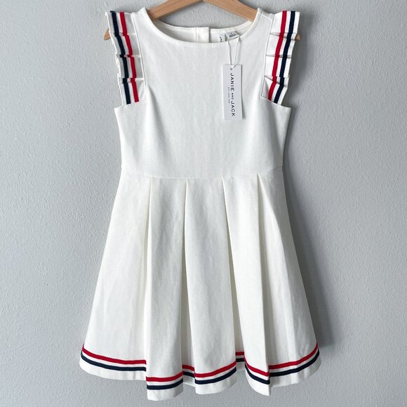 Janie and Jack Pleated Ponte Dress Size 6 NWT - Picture 1 of 11